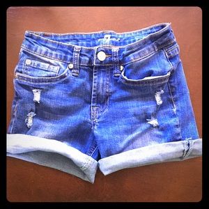 Girl 7 for all mankind shorts